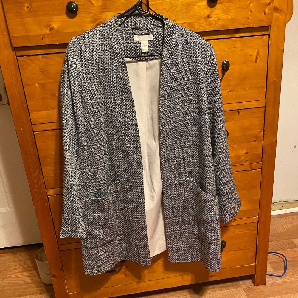 H&M Blue Tweed Jacket